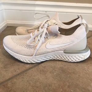 Nike Epic React Flyknit Cream/White - Women’s 8.5